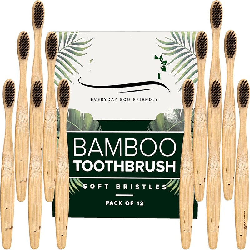 Brosse à dents à poil au charbon de bois